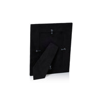 Arden Gray & Black Suede Leather Photo Frame, 4x6