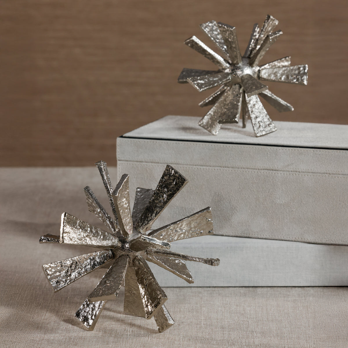 Nickel Starburst Orb Decorative Accent, Small