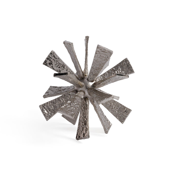Nickel Starburst Orb Decorative Accent, Large