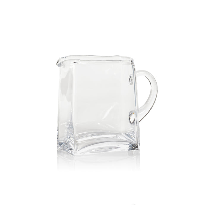 Reginald Blown Glass Scissor Cut Pitcher