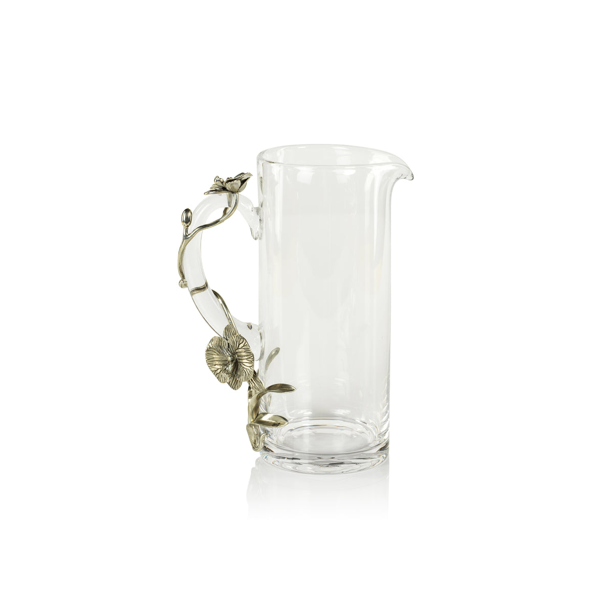 Durbin Orchid Pewter & Glass Pitcher