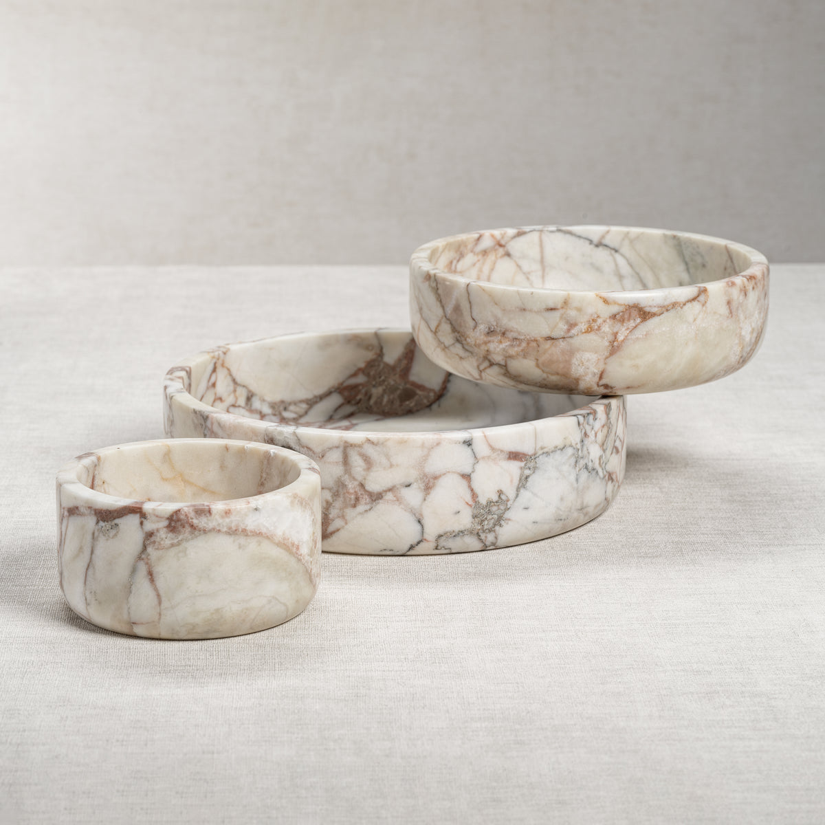 Rosso Verona Marble Bowl, Large