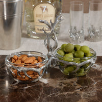 St. Anton Pewter & Glass Condiment Set