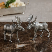 St. Anton Pewter Moose Salt & Pepper Shaker Set