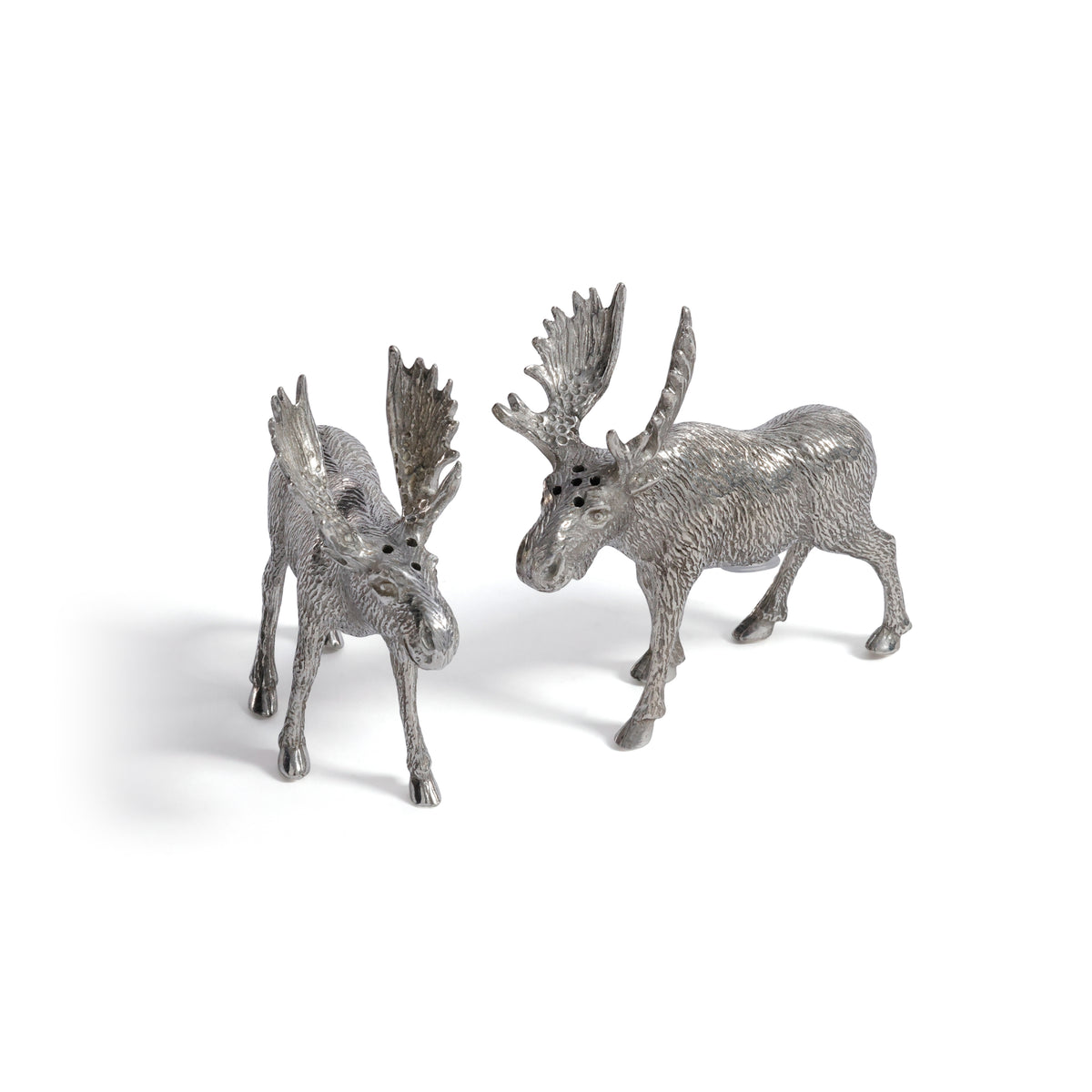 St. Anton Pewter Moose Salt & Pepper Shaker Set
