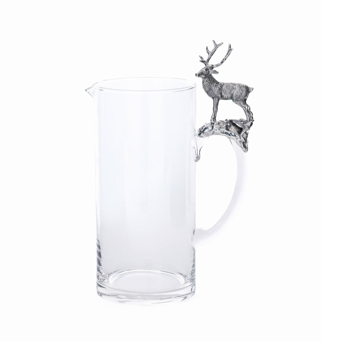 St. Moritz Pewter & Glass Pitcher