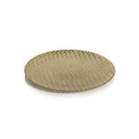 Braided Gold Glass 13" Plates, Set of 6