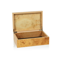 Leiden Burl Wood Decorative Box, Small