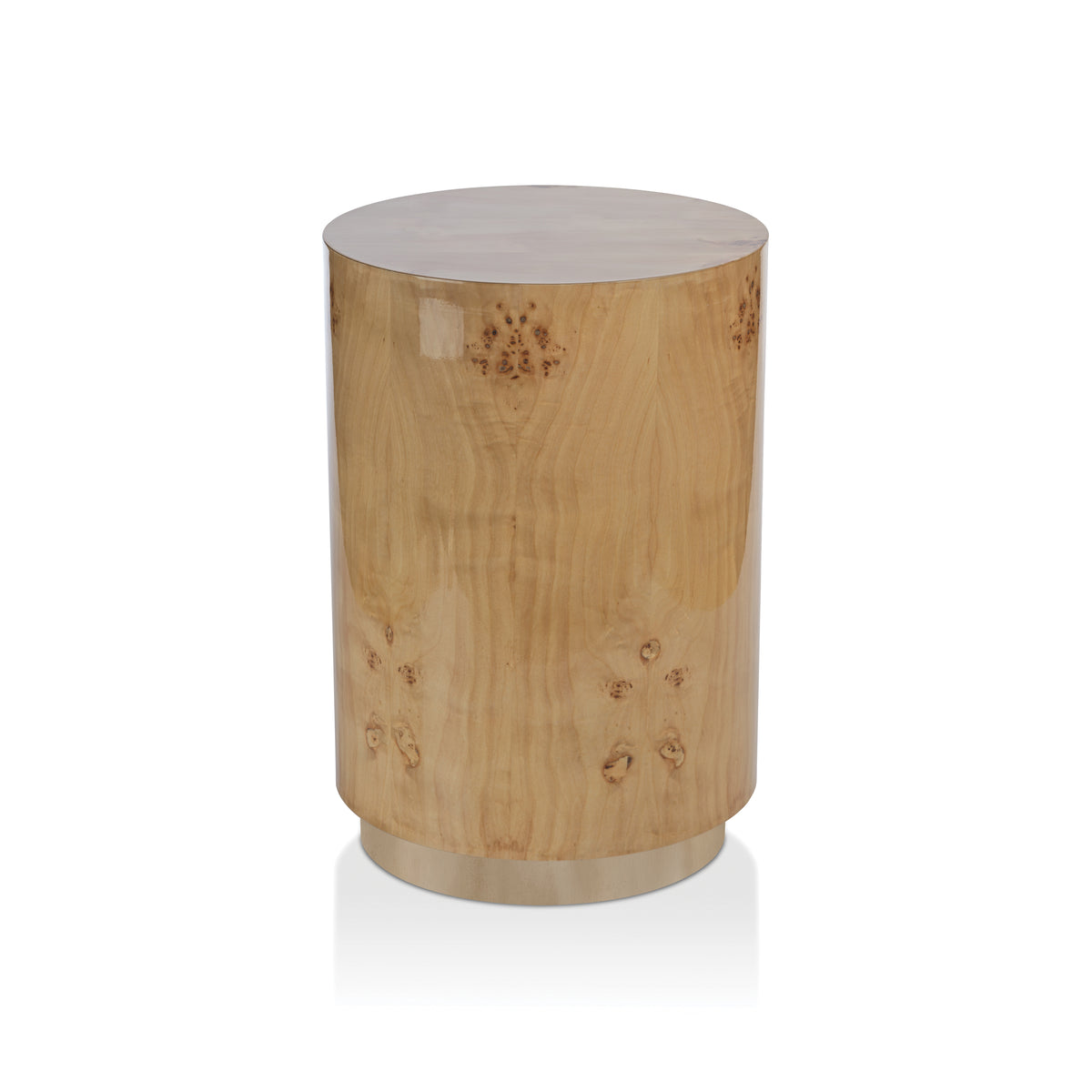 Leela Burl Wood Stool / Table, 14"