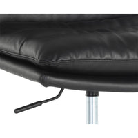 Stinson Black Leather Office Chair