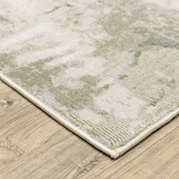 Caravan Beige & Green Contemporary Rug