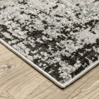 Caravan Grey & Black Contemporary Rug