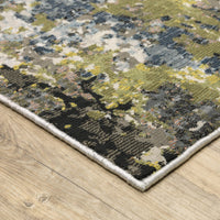 Caravan Grey & Green Contemporary Rug