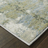 Evolution Blue & Green Contemporary Rug