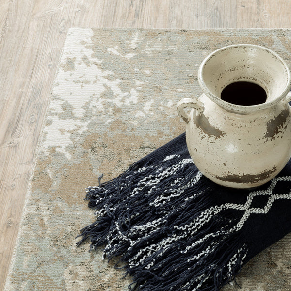 Evolution Beige & Grey Contemporary Rug