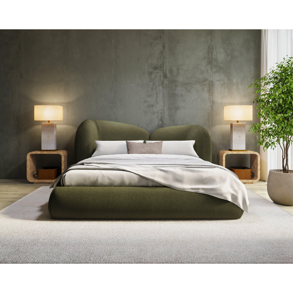 Rowena Burl End Table