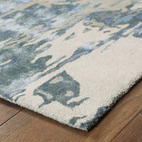 Galaxy Blue & Grey Contemporary Rug