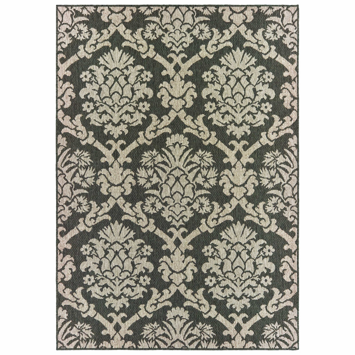 Latitude Grey & Charcoal Outdoor Rug
