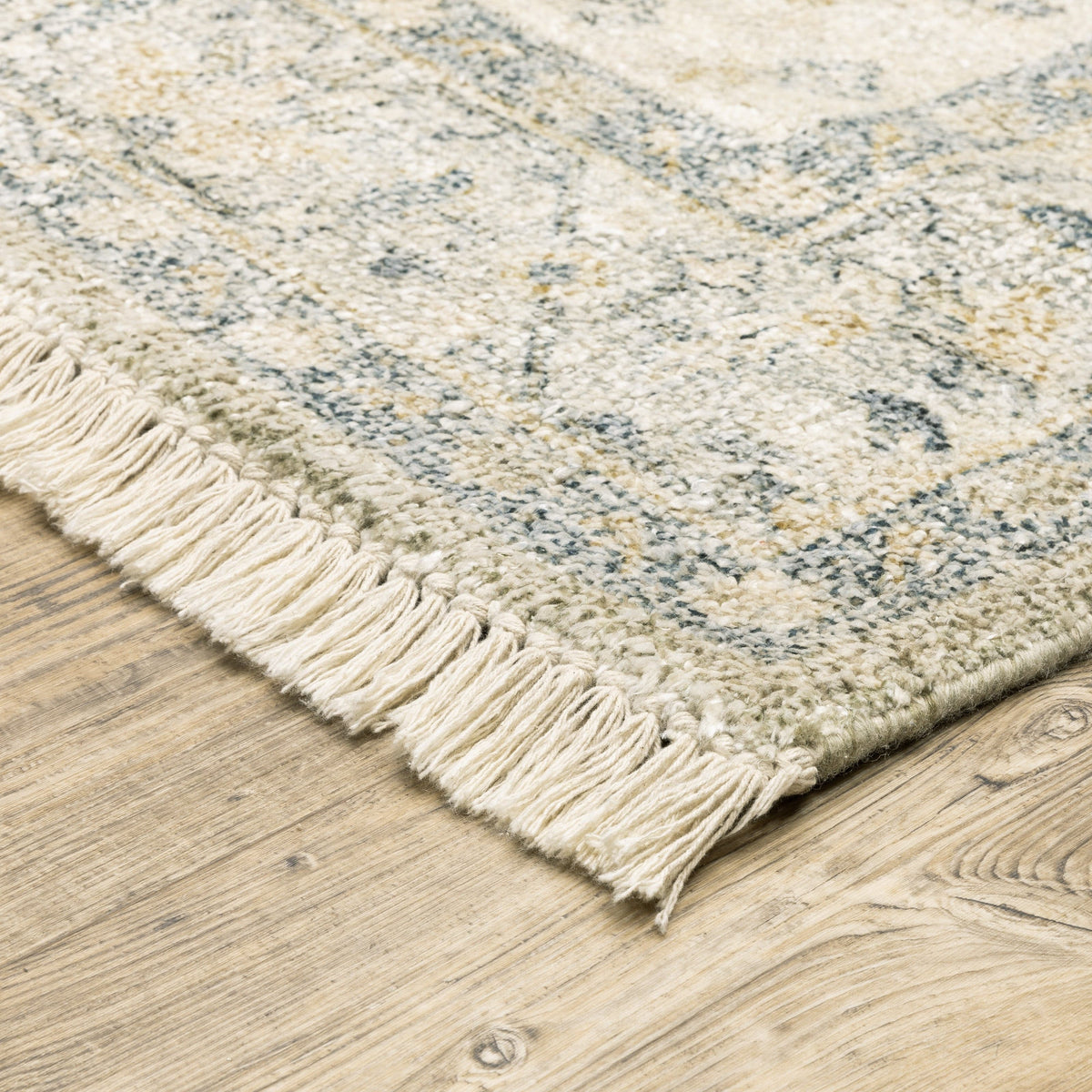 Malabar Beige & Charcoal Traditional Rug