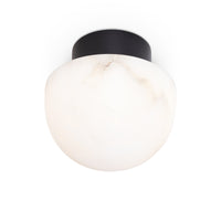 Parker Alabaster Flush Mount Oil Rubbed Bronze
