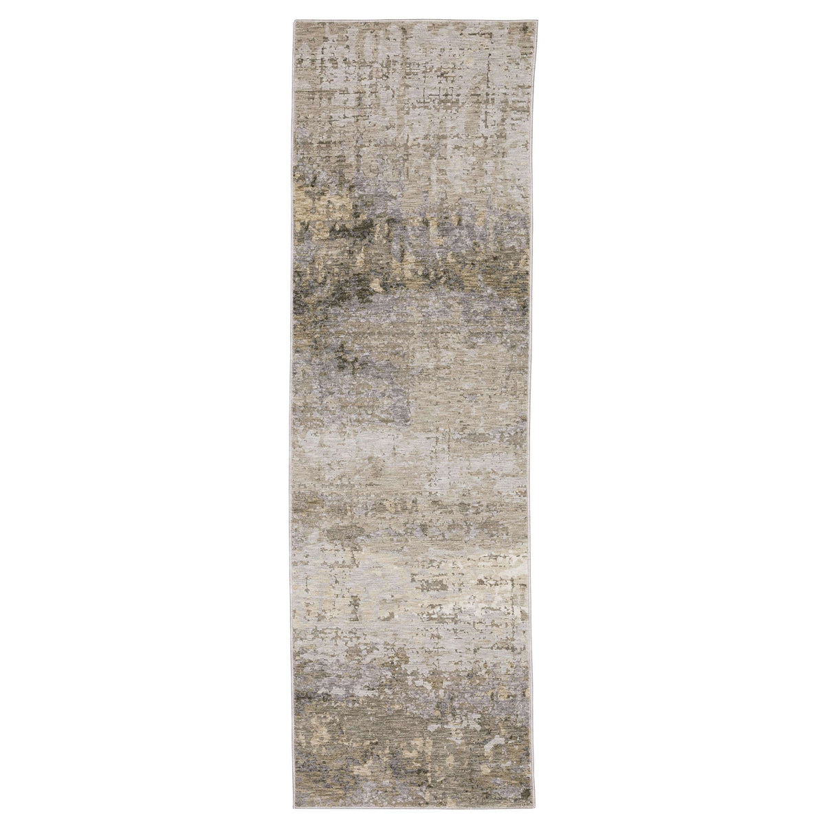Nebulous Beige Abstract Contemporary Rug