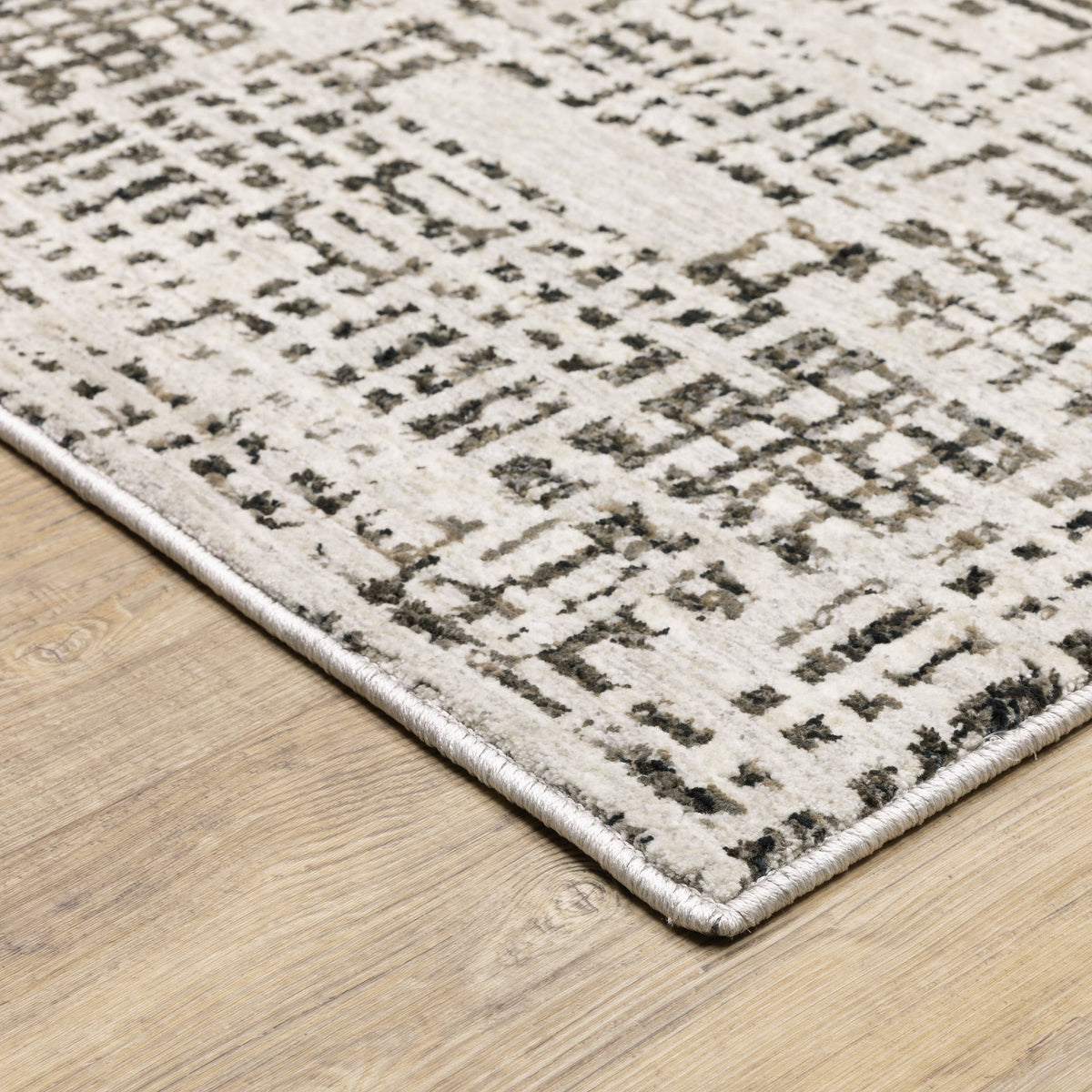 Nebulous Ivory Abstract Casual Rug