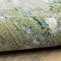Evolution Blue & Green Contemporary Rug