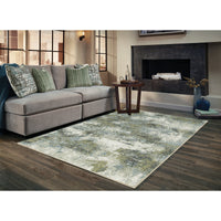 Evolution Blue & Green Contemporary Rug