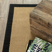 Lanai Beige & Black Outdoor Rug